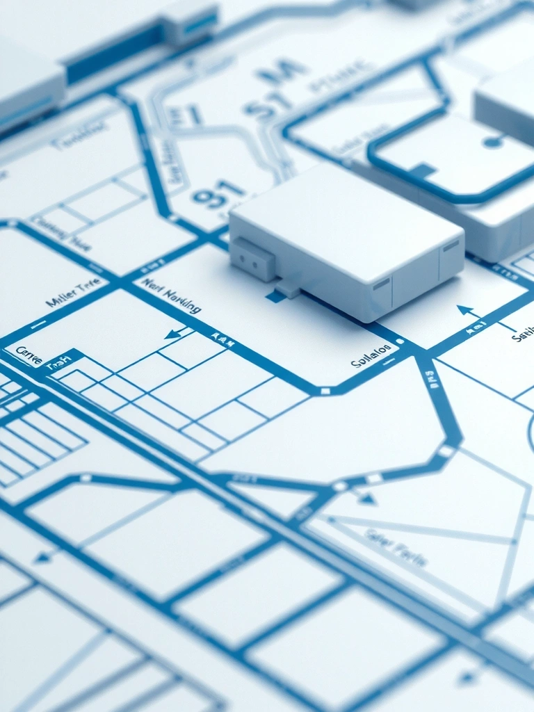 Logistics data visualization metaphor